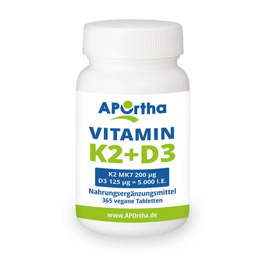 Vitamin D3 5.000 IE und Vitamin K2 MK7 200 µg