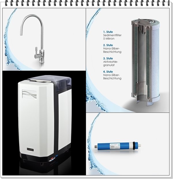 Umkehrosmose Wasserfilter Aquaflow