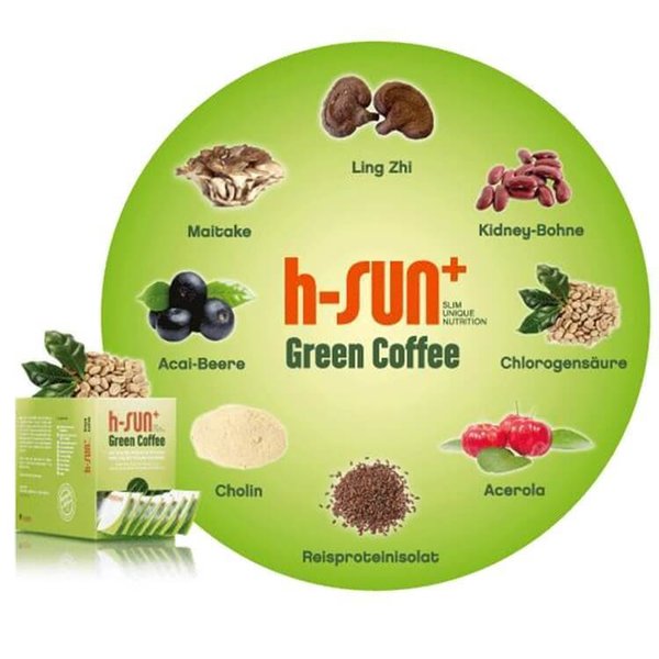 h-SUN+ Grüner Kaffee-30 Tütchen
